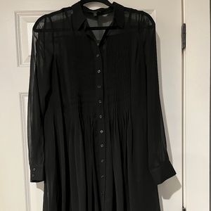 Banana Repluplic Shift Dress with sheer shell